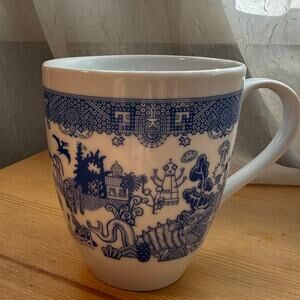 Calamityware Mug Don Moyer Blue Willow Style Monster Design 2015